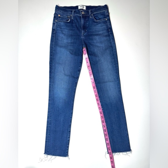 AGOLDE Women’s Sophie Skinny Crop Jeans Dark Wash Blue Stretch Denim Size- 26 - Picture 5 of 10